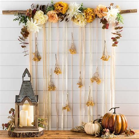 Create whimsical fall wall decor for a photo backdrop, a headboard ...