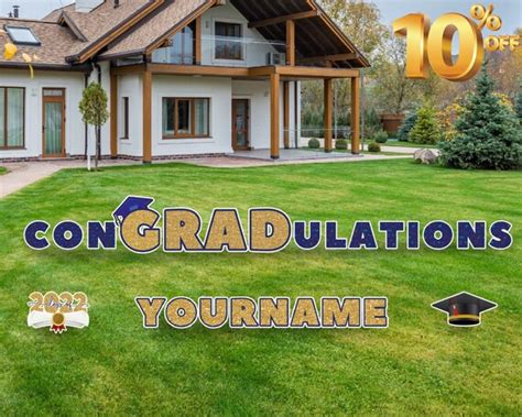 Custom Graduation Yard Sign Graduation Lawn Decoration - Etsy