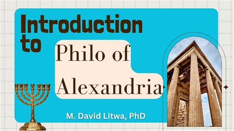 Introduction to Philo of Alexandria - YouTube