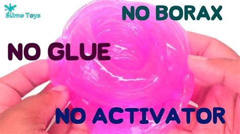 HOW TO MAKE SLIME NO GLUE NO BORAX NO ACTIVATOR DIY - YouTube