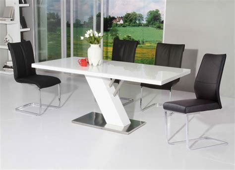 Modern White Lacquer Dining Table | Modern Dining