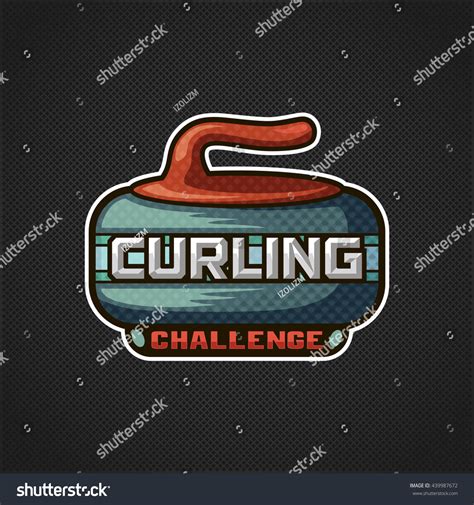 Modern Curling Sport Logo Vector Illustration Stock Vector (Royalty ...