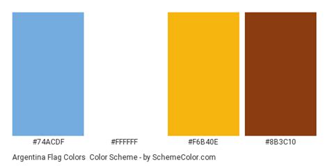 Argentina Flag Colors » Country Flags » SchemeColor.com