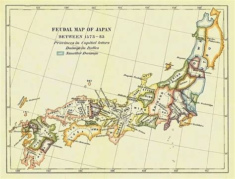 Feudal Map of Japan between 1573 -83, (1903) (Photos Framed, Prints, Puzzles,...) #19667057