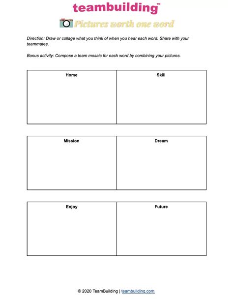 Team Building Worksheets: Free Templates