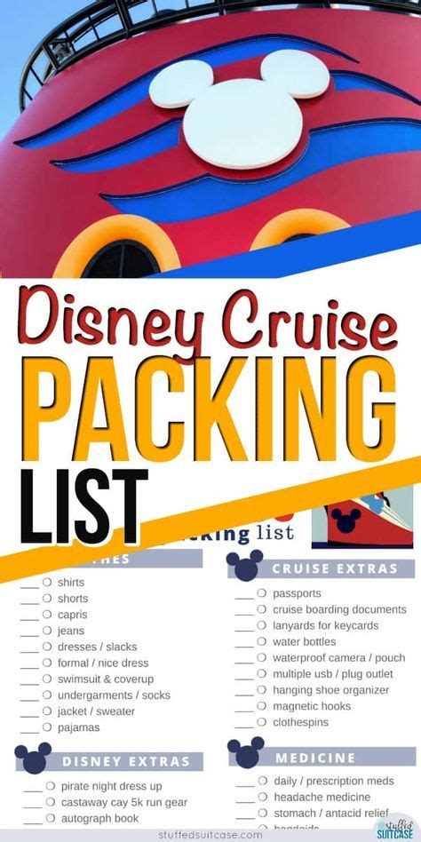 Disney Cruise Line, Disney Cruise Packing List, Disney Magic Cruise ...