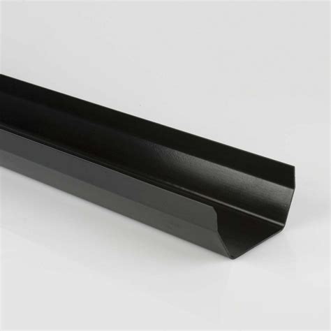 114mm x 2m Square Gutter Length BLACK - BR051B - Plumbing & Heating from Build and Plumb ...