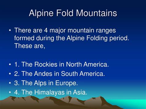 PPT - Fold Mountains PowerPoint Presentation, free download - ID:1208906