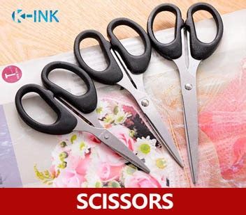 9pcs / set , Office Stainless Steel Scissors, School Office Paper Cut ...