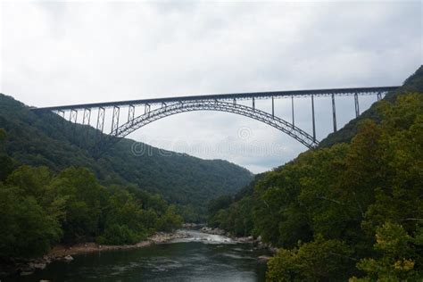 New River Gorge Bridge in New River Gorge National Park Stock Image ...