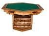 Rustic Solid Wood Game Table With Hideaway Top – Poker Table – Welcome ...