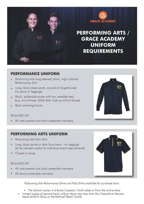 Grace Academy Uniform Requirements — Grace Academy