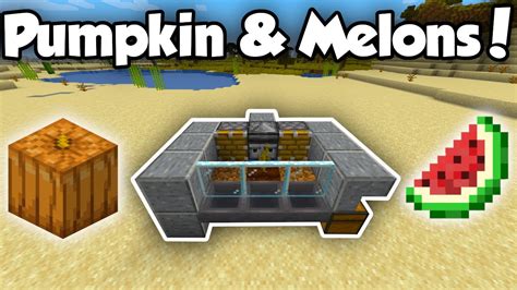 EASY Auto Pumpkin/Melon Farm! (Java & Bedrock) - YouTube