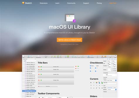 Sketch macOS UI Library - stephen.news