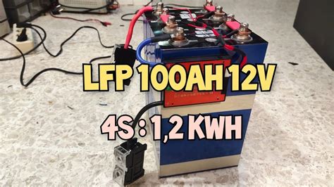 Battery aki baterai LFP lithium lifepo4 100ah 12v - YouTube