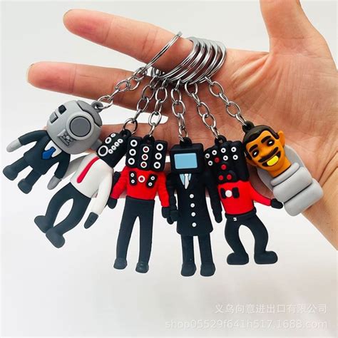 2023 Skibidi Toilet Keychain Tv Man Titan Speakerman Camaraman Funny ...