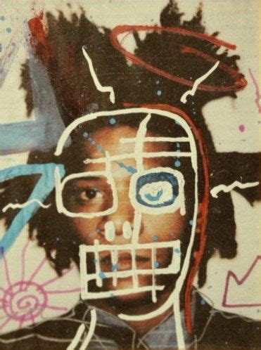 Painting Jean Michel Basquiat Self Portrait - bmp-cyber