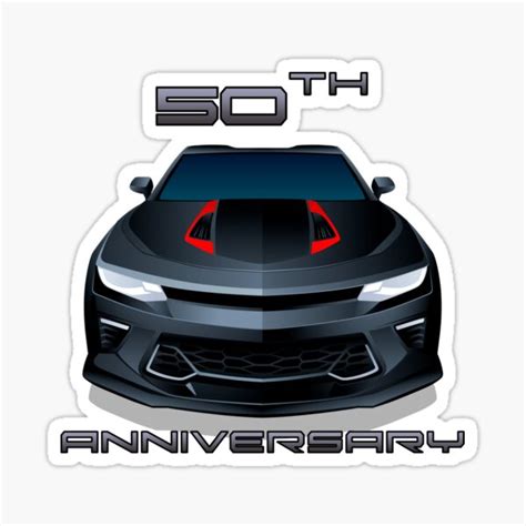 "50th Anniversary Chevrolet Camaro " Sticker for Sale by Jarkkokarkko | Redbubble