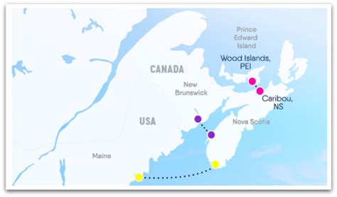 Nova Scotia Ferry Map