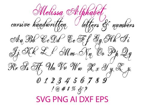 Handwritten Font Svg Handwritten Font Download Cursive - Etsy