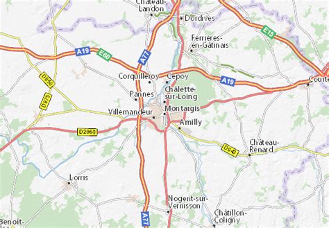 MICHELIN Montargis map - ViaMichelin