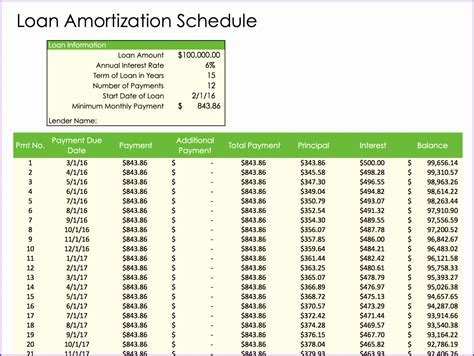 6 Excel Payment Schedule Template - Excel Templates