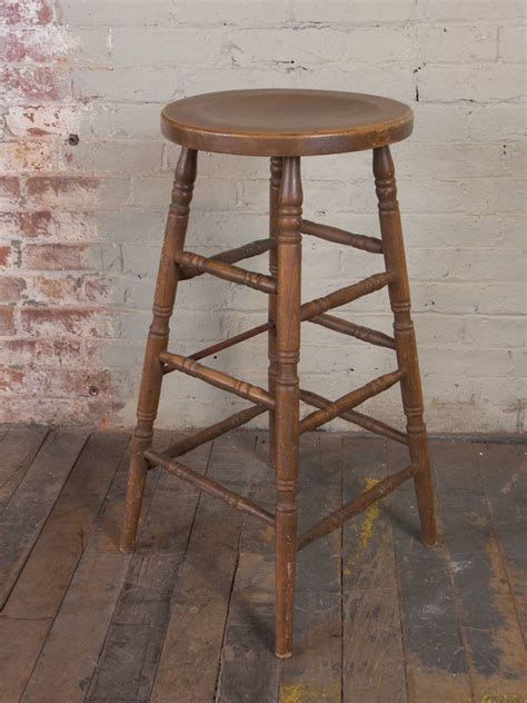 Vintage Wooden Bar Stool at 1stDibs | vintage wood bar stools, antique wood bar stools, vintage ...