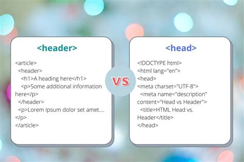 HTML Head vs. Header: Apply These Tags for Effective Search Engine ...