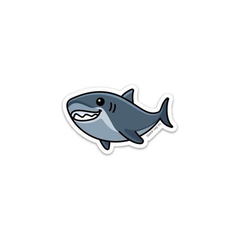 The Shark Sticker – blank tag co. | Animal stickers, Cute stickers, Cool stickers