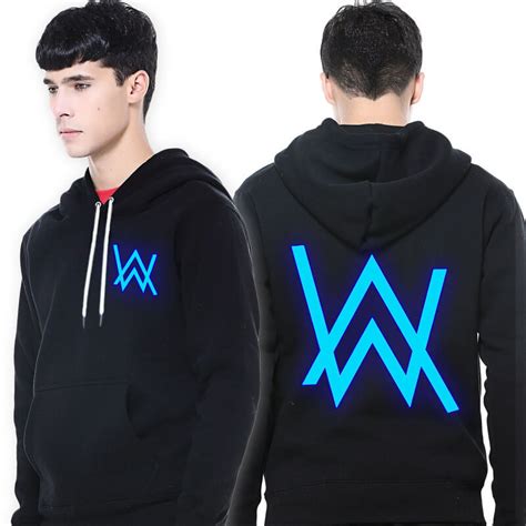 Alan Walker hoodie for men DJ music faded sweatshirt glow in the dark | WISHINY