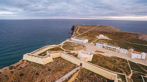 Aerial View of Sagres Fortress at Evening Aerial View, Portugal Stock Photo - Image of lagos ...