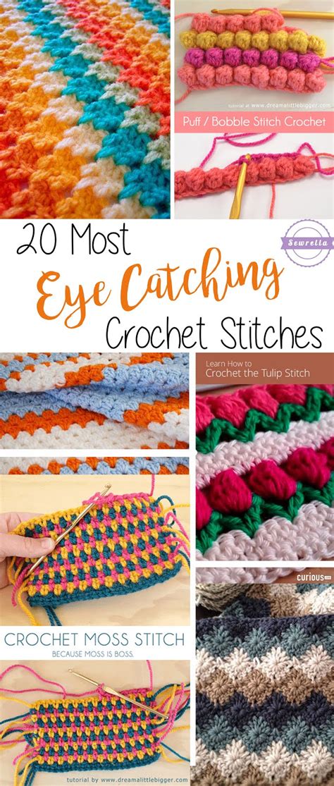 20 Most Eye-Catching Crochet Stitches - Sewrella