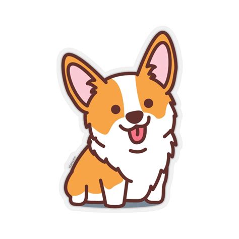 Cute Corgi Puppy Sticker Happy Dog Laptop Decal Vinyl Cute - Etsy