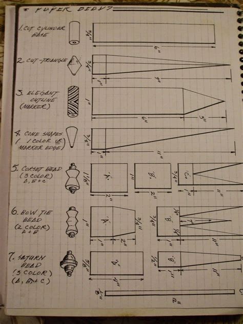 Basic Paper Beads(Instructions) | Paper beads template, Paper bead ...