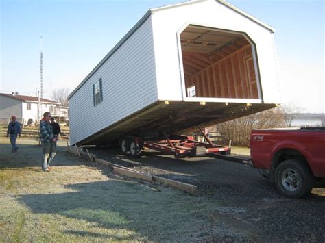 14' X 34' Vinyl Sided Portable Garage - Delivered Fully Assembled and ...