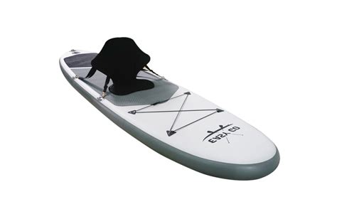 EASY GO Grey Inflatable Stand Up Paddle Board SUP Surfboard 126" Kayak Seat | eBay