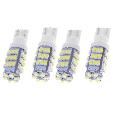 4 Pcs T10/921/194 12V LED Lights Bulbs 42 SMD Xenon 6000K Super White ...