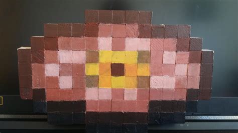 My pigstep disc i made from wooden cubes and painted with acrylic, hope you like it. : r/Minecraft