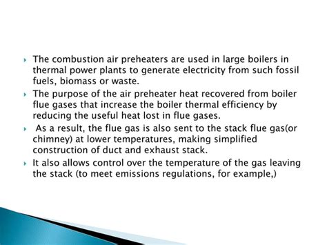 Types of air preheaters and its advantages | PPT