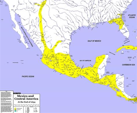 Spanish settlements in North and Central America... - Maps on the Web