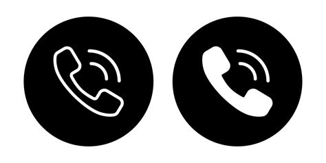 Phone call, telephone ringing icon vector isolated on white background ...