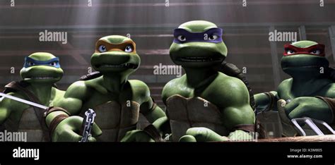 TMNT Leonardo, Michelangelo, Donatello and Raphael TMNT Date: 2007 Stock Photo - Alamy