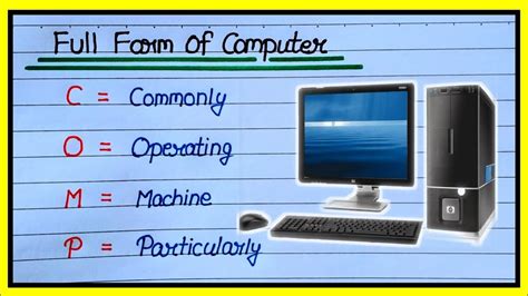 Full form of computer|computer full form|computer full name in english|Data Education| - YouTube