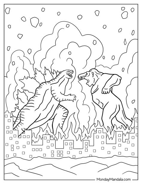 Godzilla Coloring Pages