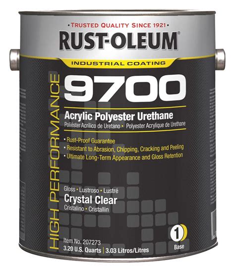 RUST-OLEUM, High Performance 97009700, Urethane Floor Coatings, Polyester Urethane Coating ...