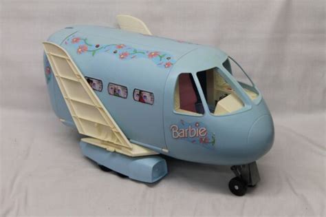 Vintage Mattel Barbie Blue Airplane Plane Jumbo Jet Doll Toy with ...