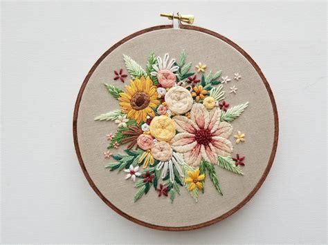 Floral Harvest Embroidery Pattern (PDF) – Jessica Long Embroidery