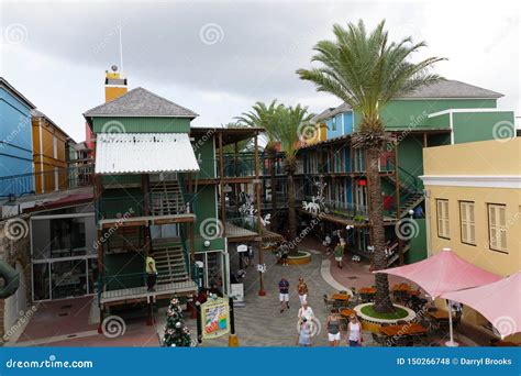 Shopping Area on Curacao editorial stock photo. Image of town - 150266748