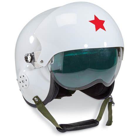 Chinese Military Surplus MiG Fighter Pilot Helmet, New - 653275, Helmets & Accessories at ...