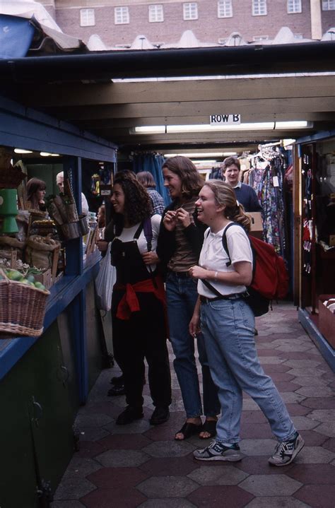 Norwich Market stalls, 1995 | Dickinson College